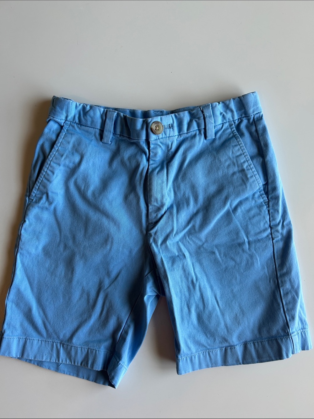Vineyard Vines Boys Light Blue Cotton Chino Shorts